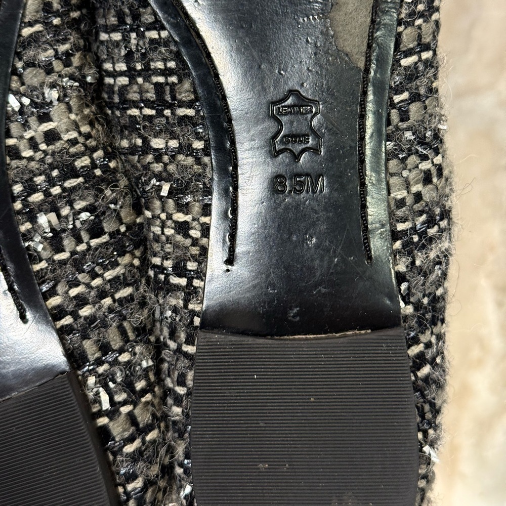 Women’s TORY BURCH grey tweed flats- Size 8.5 - Picture 9 of 9